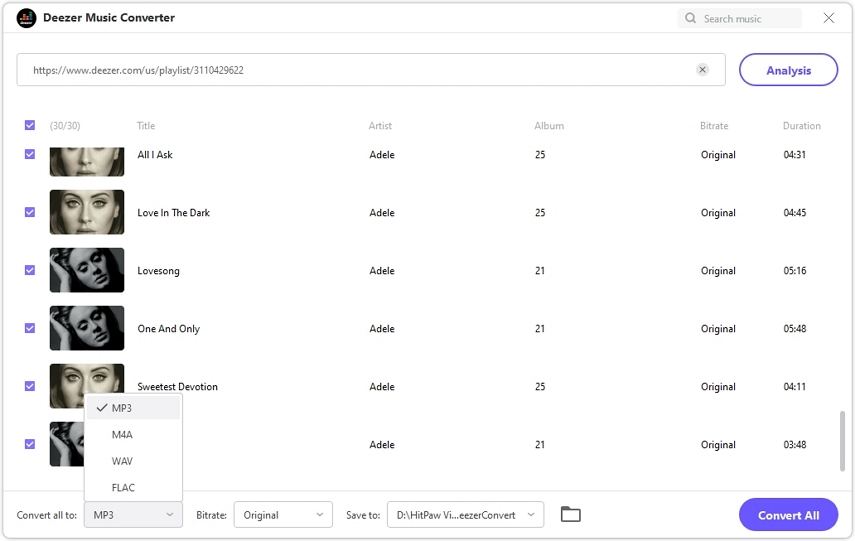 convert deezer to mp3